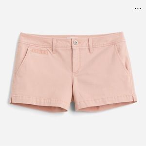 Market & Spruce Madison Mid-Rise Chino Shorts, Size 4, Coral